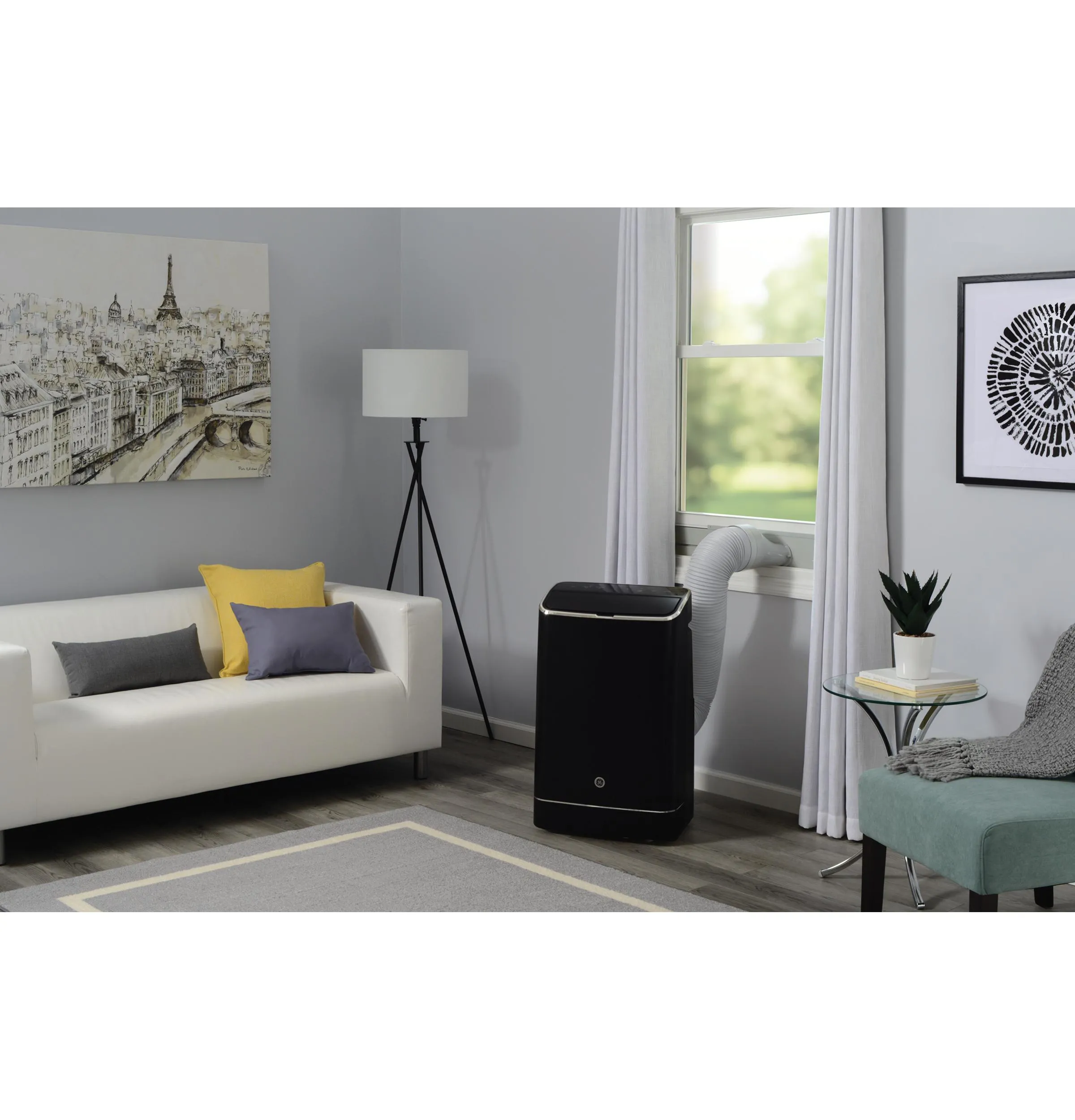 Ge Appliances APXD10JAWB Ge? 10,000 Btu Heat/Cool Smart Portable Air Conditioner For Medium Rooms Up To 450 Sq Ft.