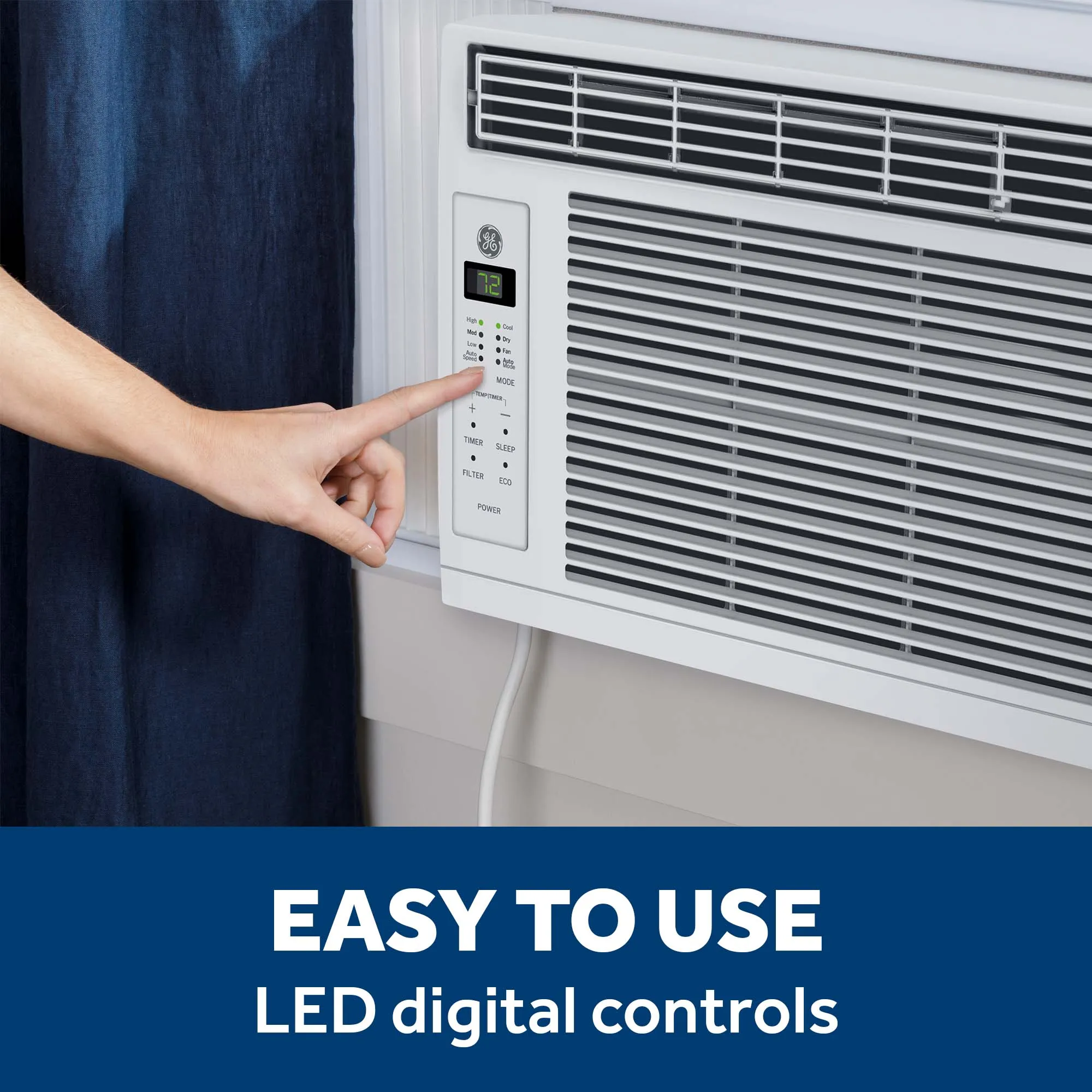Ge Appliances AWES06BWF Ge? 6,000 Btu Electronic Window Air Conditioner For Small Rooms Up To 250 Sq Ft.
