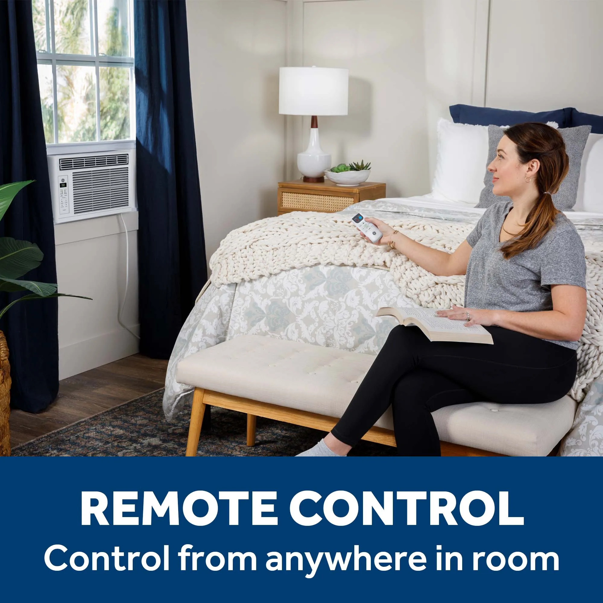 Ge Appliances AWES06BWF Ge? 6,000 Btu Electronic Window Air Conditioner For Small Rooms Up To 250 Sq Ft.
