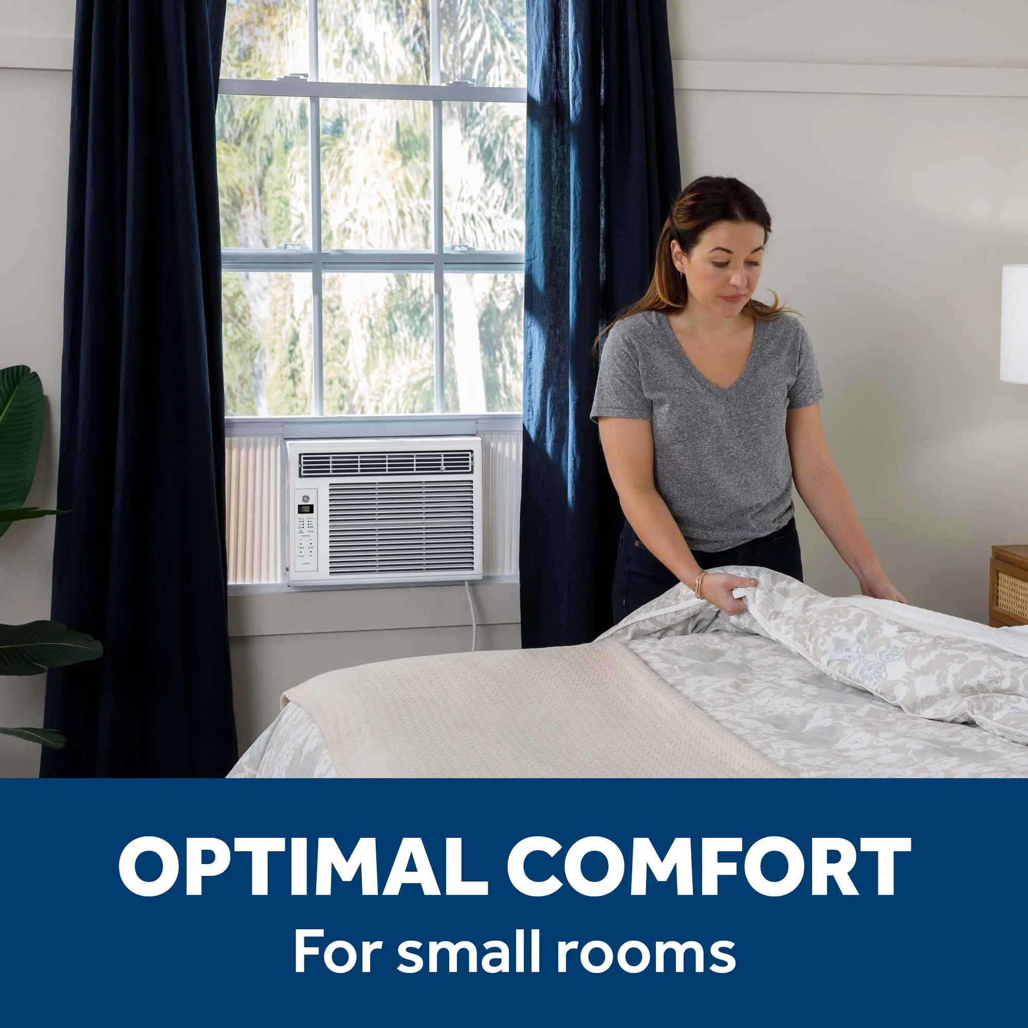 Ge Appliances AWES06BWF Ge? 6,000 Btu Electronic Window Air Conditioner For Small Rooms Up To 250 Sq Ft.