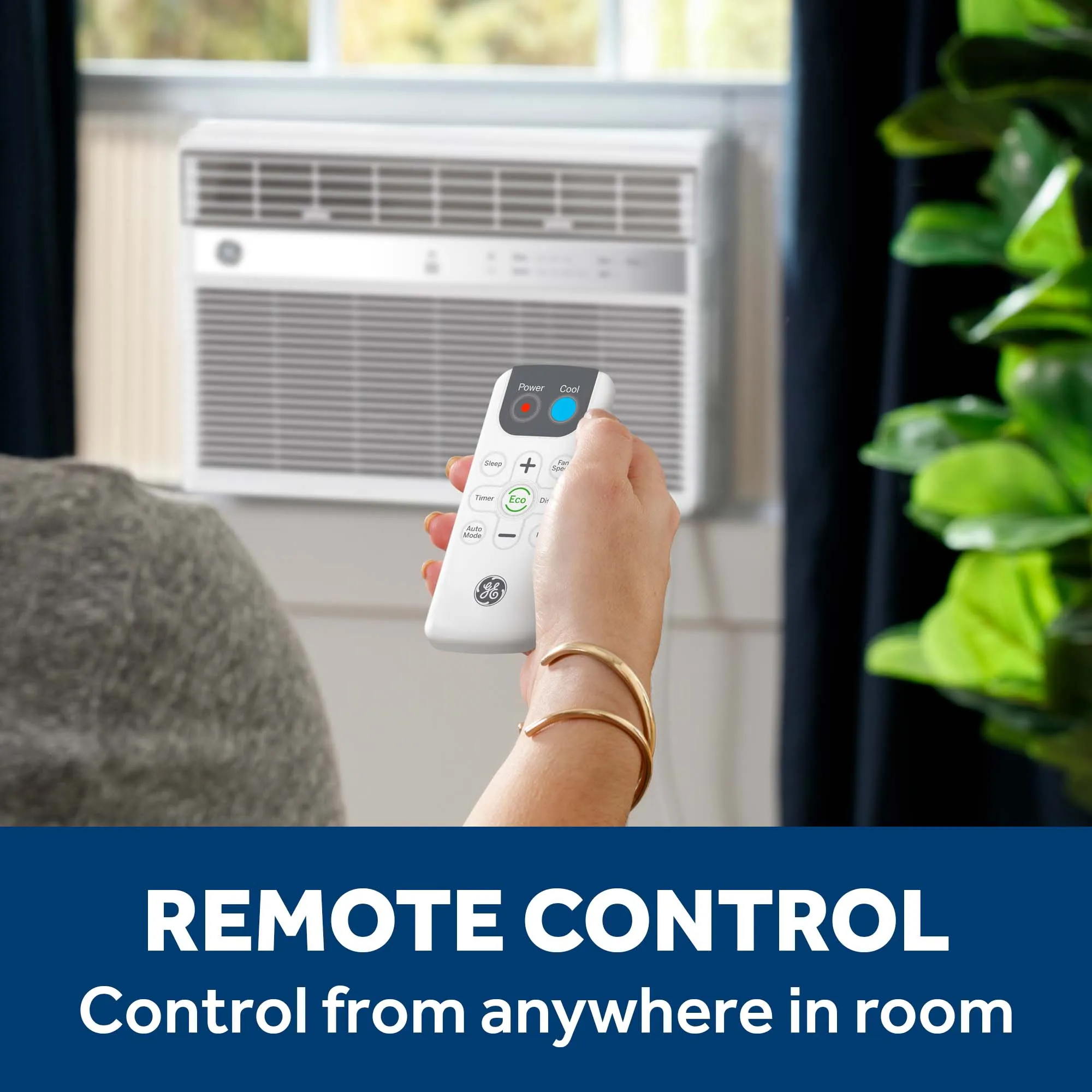 Ge Appliances AWES08WWF Ge? 8,000 Btu Smart Electronic Window Air Conditioner For Medium Rooms Up To 350 Sq. Ft.
