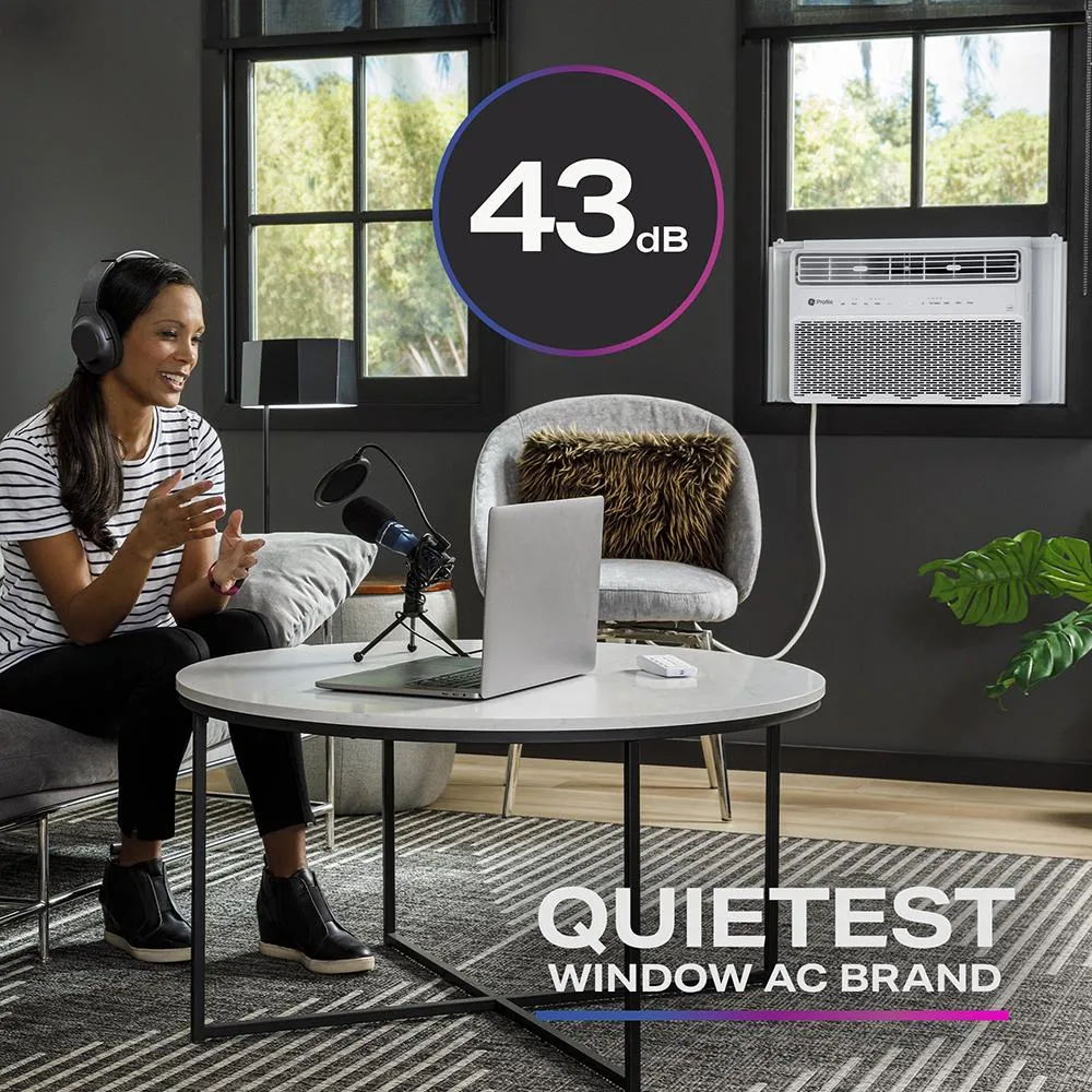Ge Appliances PWDV10WWF Ge Profile&#8482; Energy Star? 10,000 Btu Inverter Smart Ultra Quiet Window Air Conditioner For Medium Rooms Up To 450 Sq. Ft.