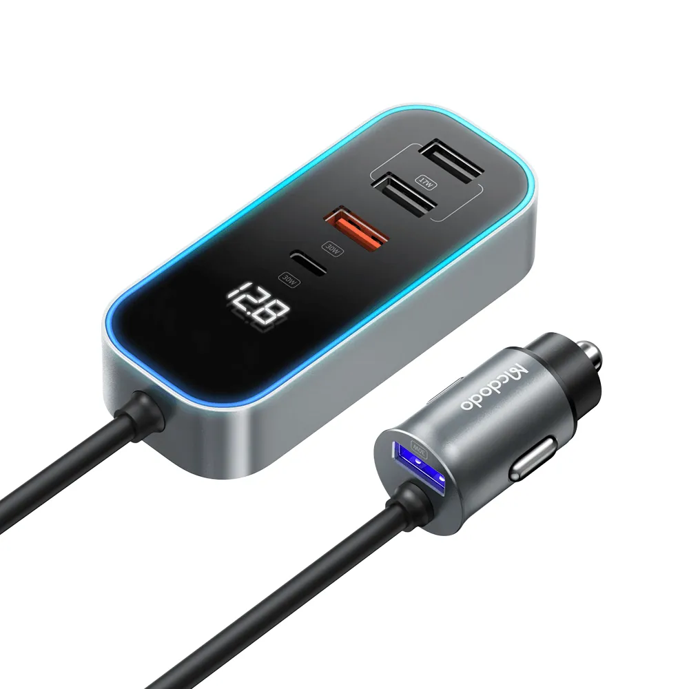 Mcdodo 107W Car Charger(Digital Display, With Extension Cord) Limited Time Offer Flash Sale Alert