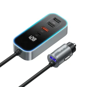 Mcdodo 107W Car Charger(Digital Display, With Extension Cord) Limited Time Offer Flash Sale Alert