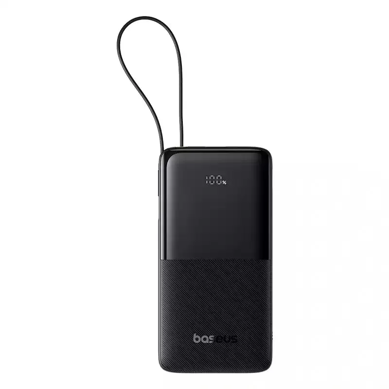 Baseus Bipow 2 10000Mah 20W Digital Display Power Bank With Built-In Type C Cable EndofWeek Deals