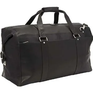 Piel Leather Extra Large Zip Pocket Duffel Big Savings Alert