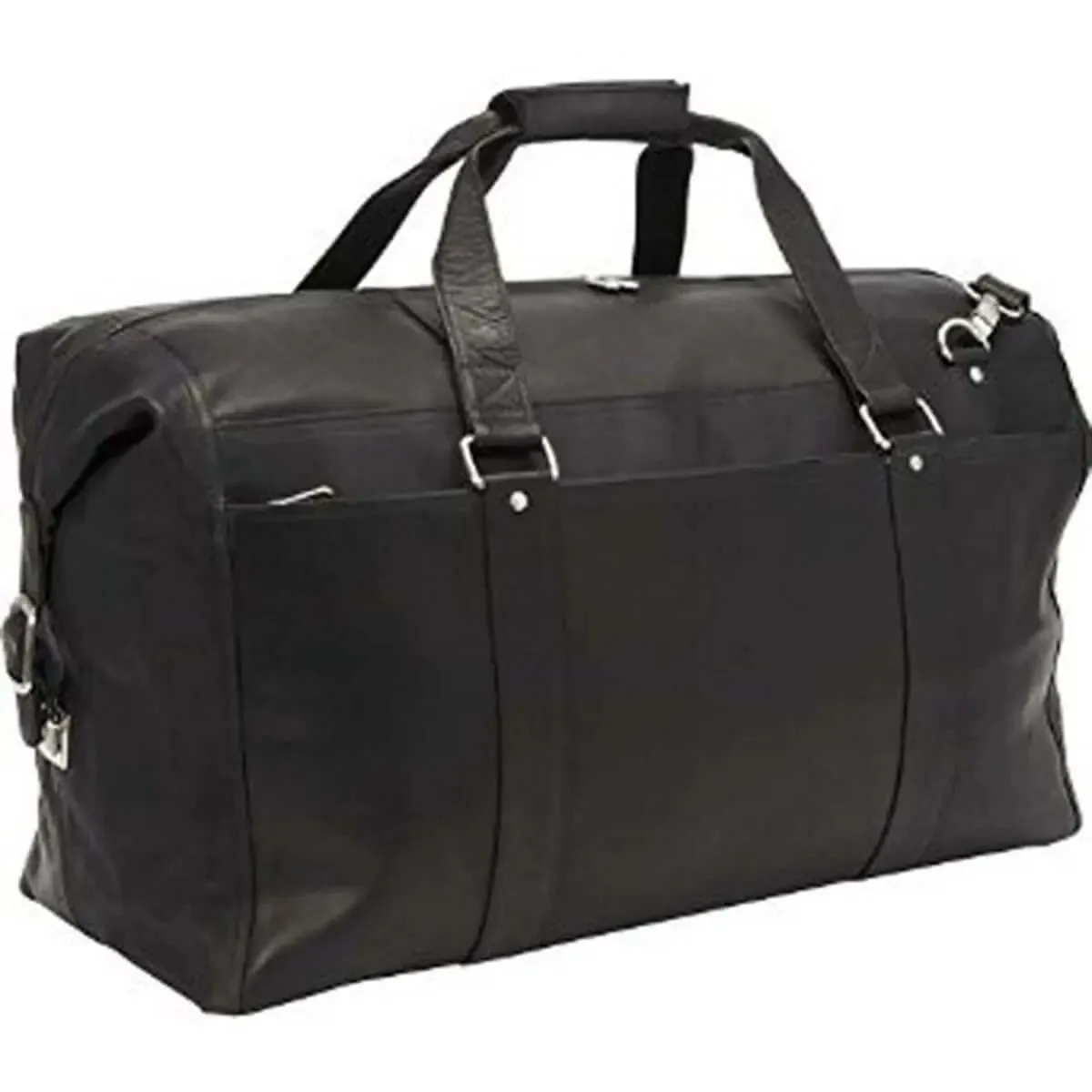 Piel Leather Extra Large Zip Pocket Duffel Big Savings Alert