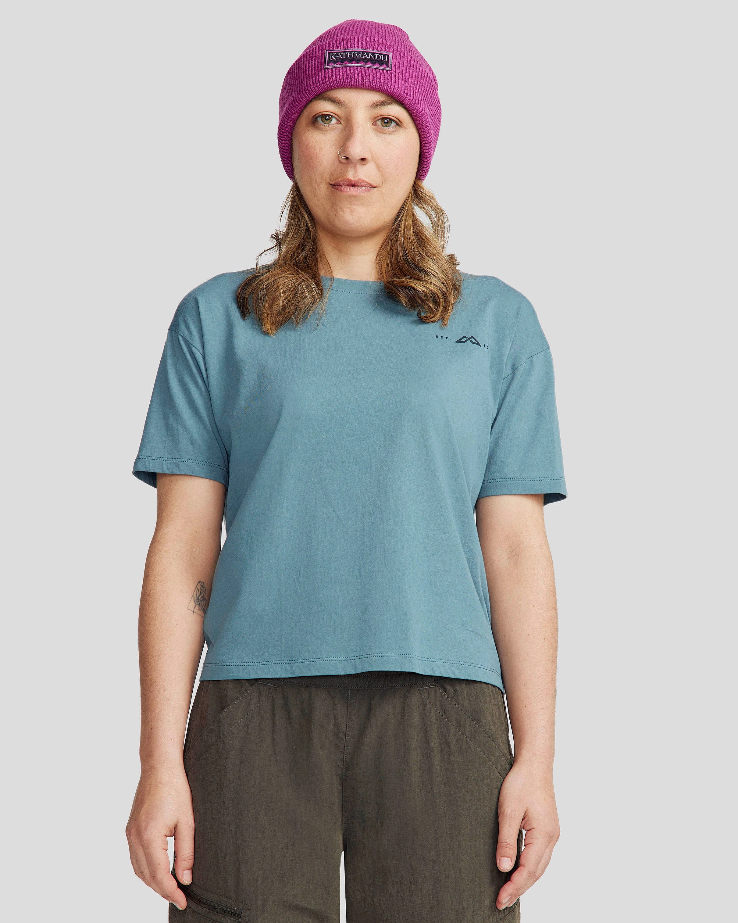 Women'S 1987 Organic Cotton T-Shirt - Washed Blue Limited Offer Alert Sweet Deal Today