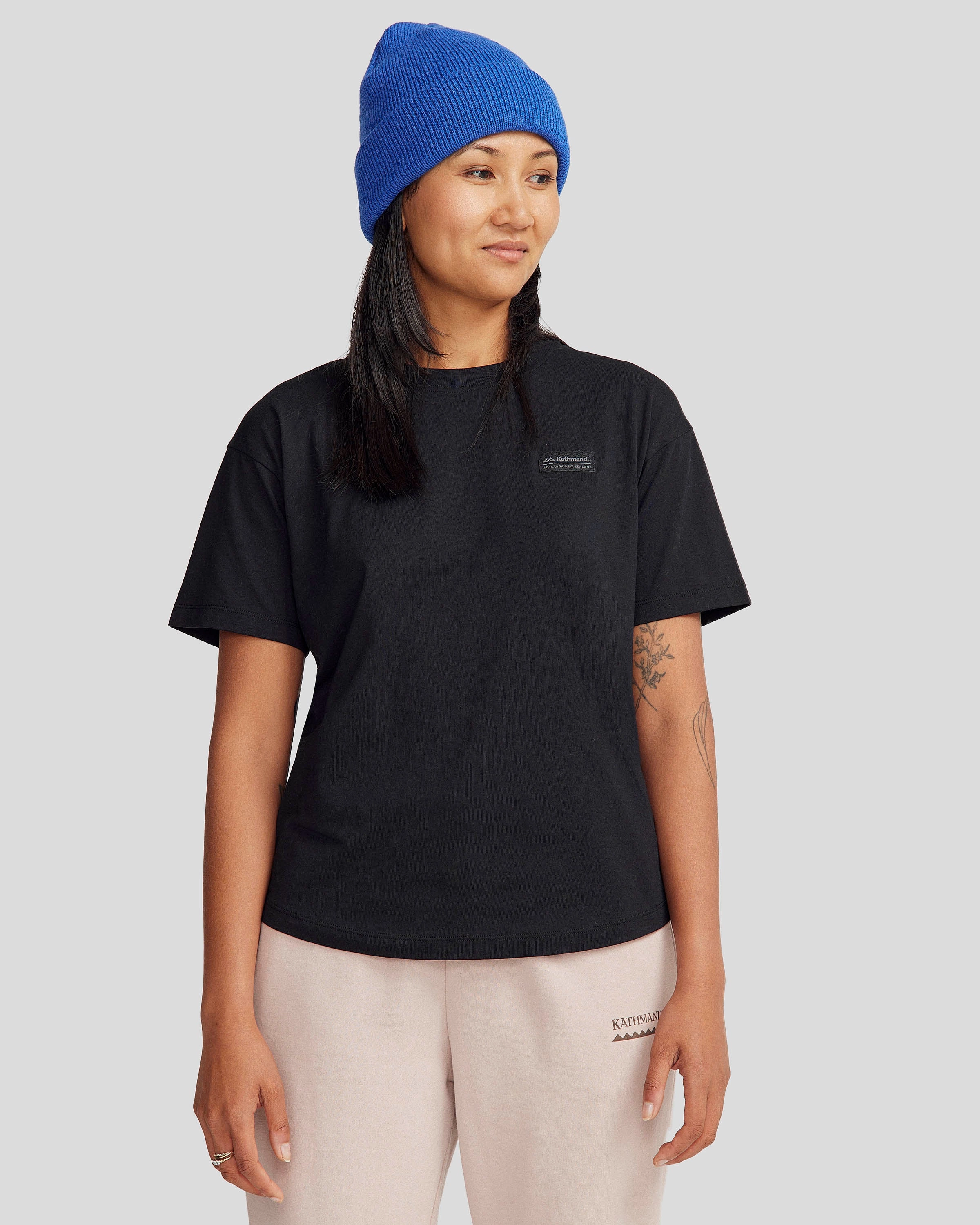Women'S Logo Organic Cotton T-Shirt - Black Stingray Shop Now Save