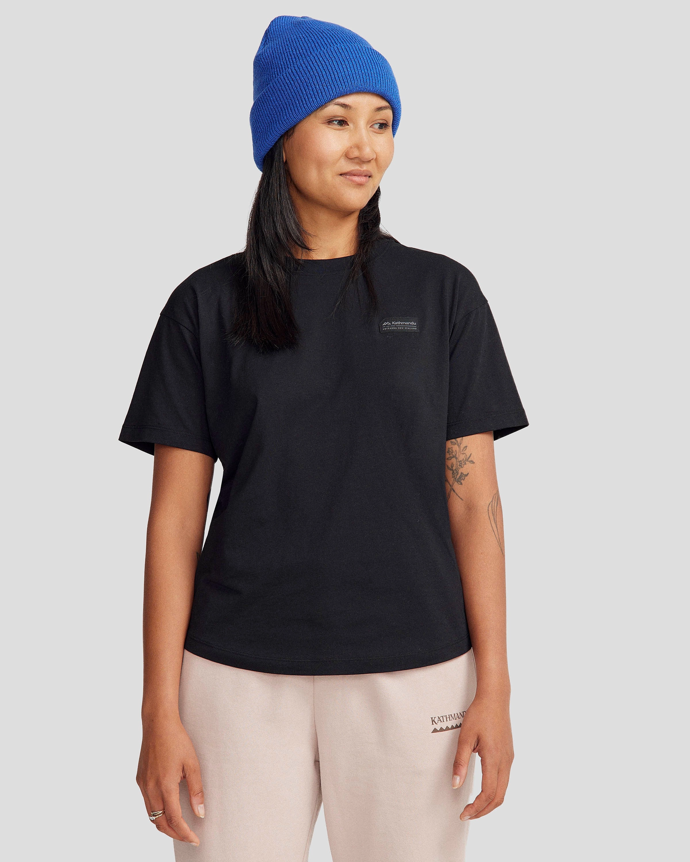 Hot Pick Sale Women'S Logo Organic Cotton T-Shirt - Black Stingray