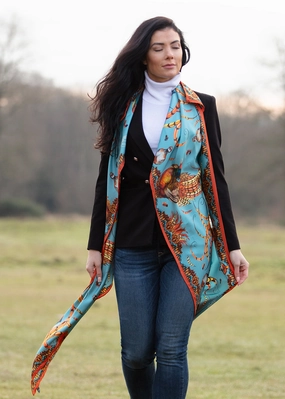 Hot Offer Frenzy MustHave Clearance Heads Or Tails Classic Silk Scarf