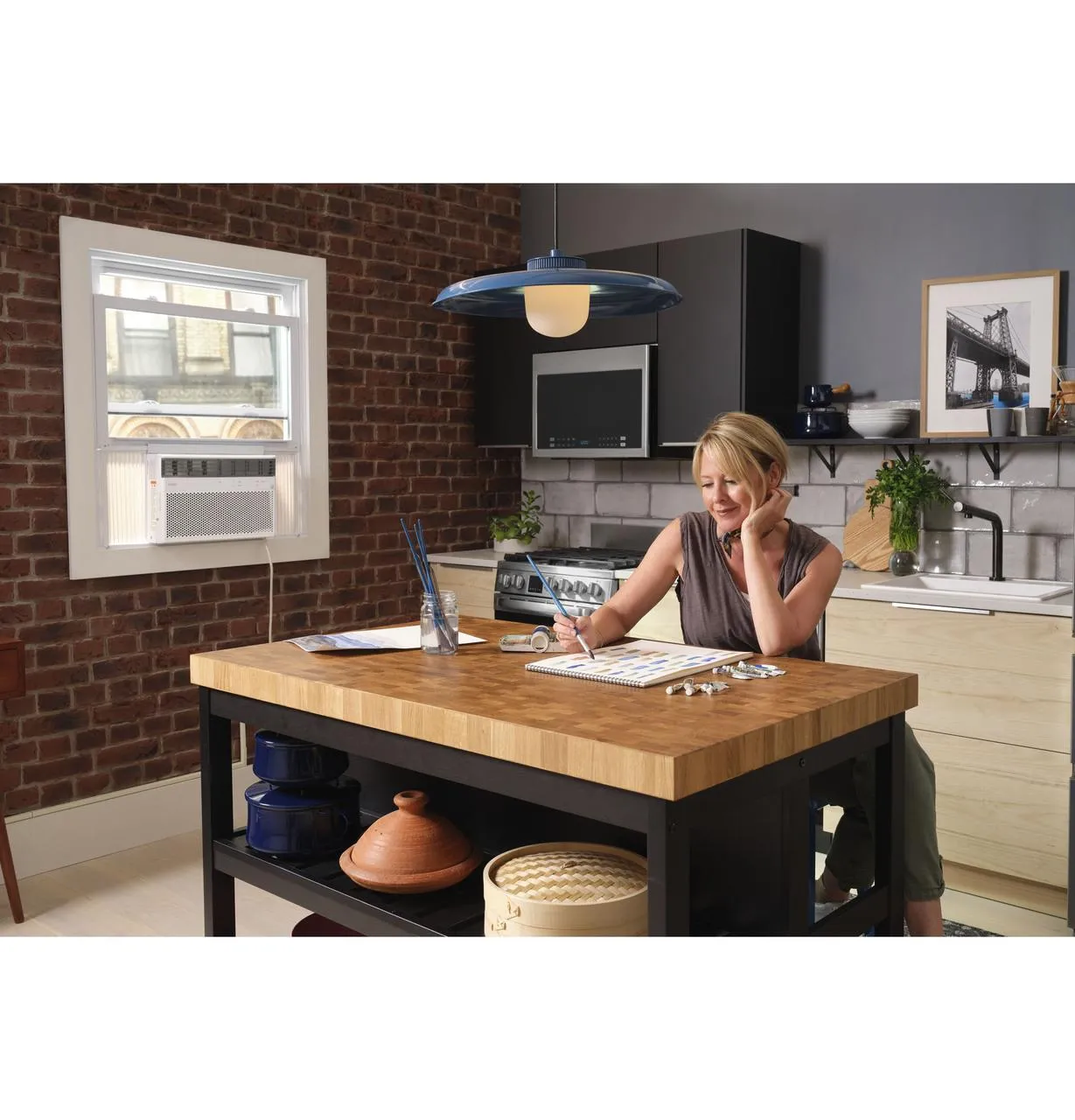 Haier QHEK08AC Haier 8,000 Btu Smart Electronic Window Air Conditioner For Medium Rooms Up To 350 Sq. Ft.