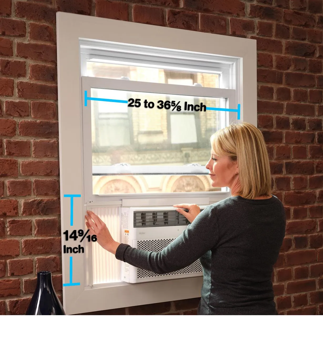 Haier QHEK12AC Haier 12,000 Btu Smart Electronic Window Air Conditioner For Large Rooms Up To 550 Sq. Ft.