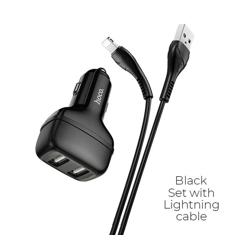 Shop Save Big Hoco Z36 Leader Car Charger Dual Port Set With Lightning Cable