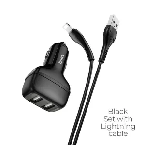 Shop Save Big Hoco Z36 Leader Car Charger Dual Port Set With Lightning Cable