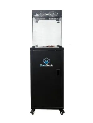 Home Electric Heater?Gas, Square Heater, Electrical Igniter, Touch, Oxygen S, Black