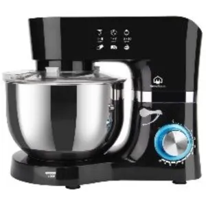 Home Electric Stand Mixer Power 1300 W 10 Speed With Pules Capacity 6.2 L 1.5L Plastic Jar Fu
