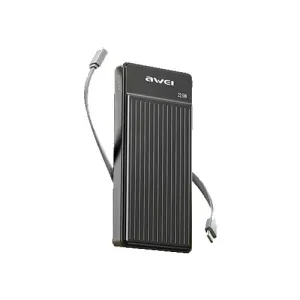 Weekend Sale Special Save Today Event Awei P88K 10000Mah 22.5W Fast Charging Power Bank Black