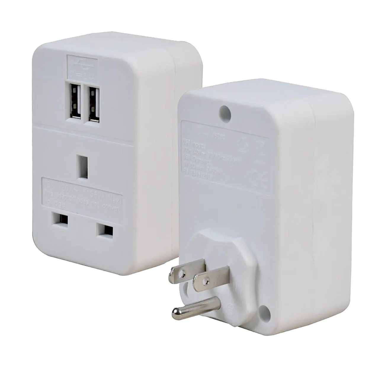 Maplin Uk To Us Travel Adapter Plug With 2X Usb-A - Pack Of 2 Hot Offer Ending Soon