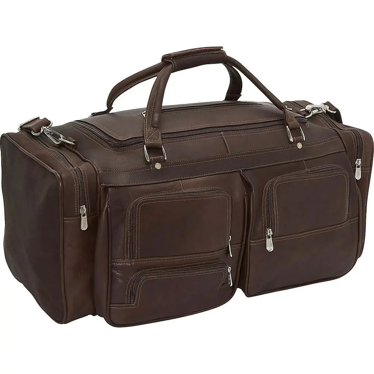 Clearance Alert Now Piel Leather 24" Duffel With Pockets