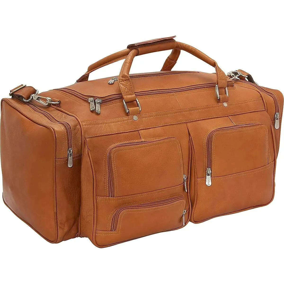 Trendy Picks Today Piel Leather 24" Duffel With Pockets
