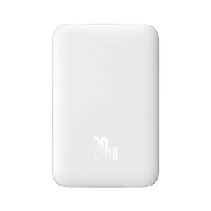 Baseus Magnetic Mini Wireless Fast Charging 10000Mah 20W Power Bank - White Flash Offer Today GiftWorthy Sale