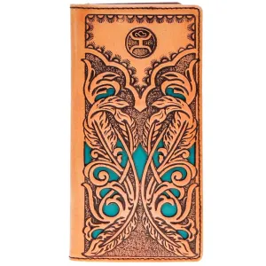 MustHave Deals Hooey "Phoenix" Rodeo Wallet In Tan And Turquoise