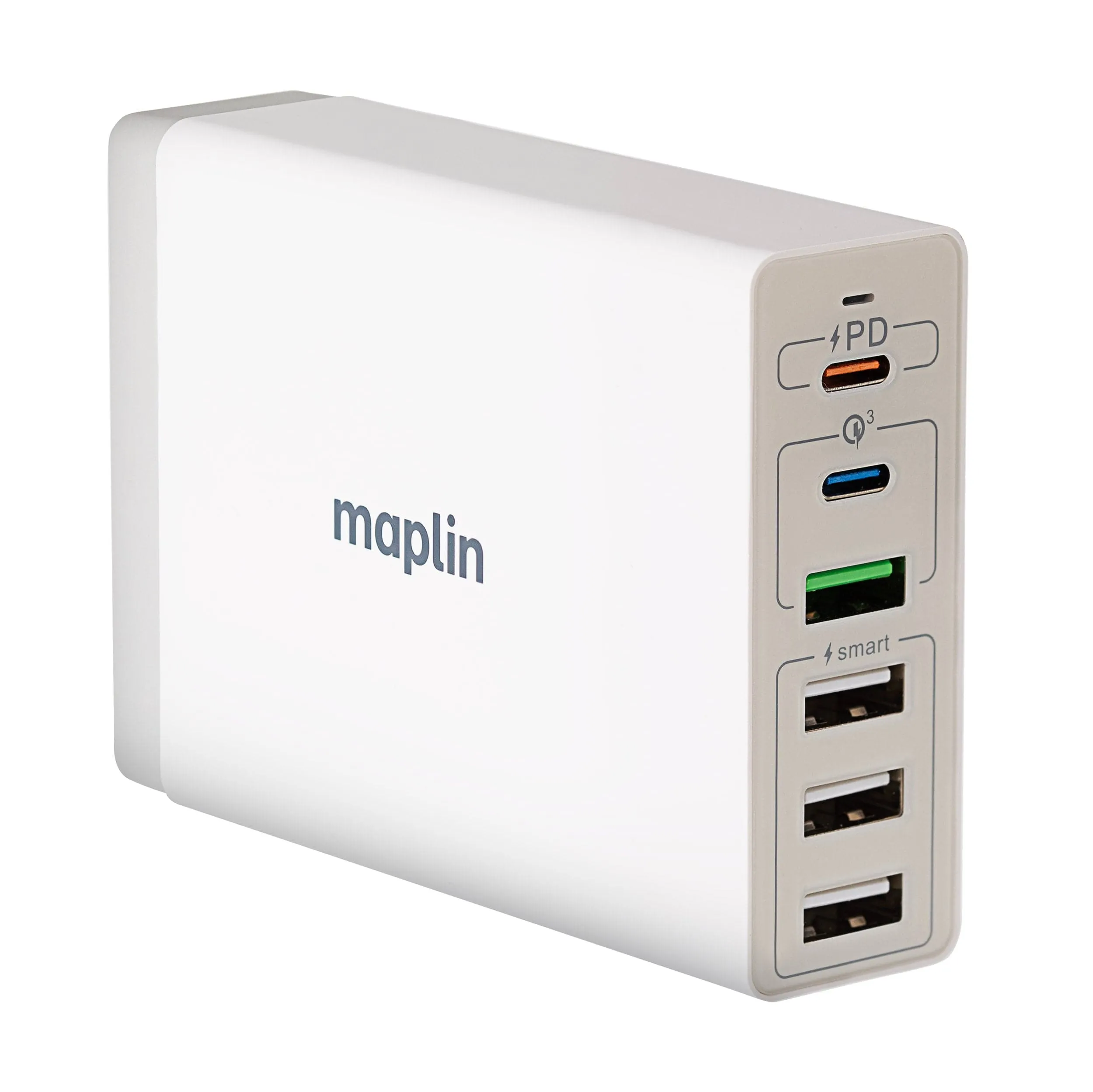 Online Exclusive Steal Exclusive Hot Pick Maplin 6 Port Usb Charging Station 4X Usb-A / 2X Usb-C 65W High Speed Charging With 1M Cable