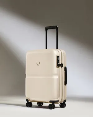 Cabin Suitcase In Wheat Beige - Single Stripe Exclusive Holiday Deal Hot Picks Today