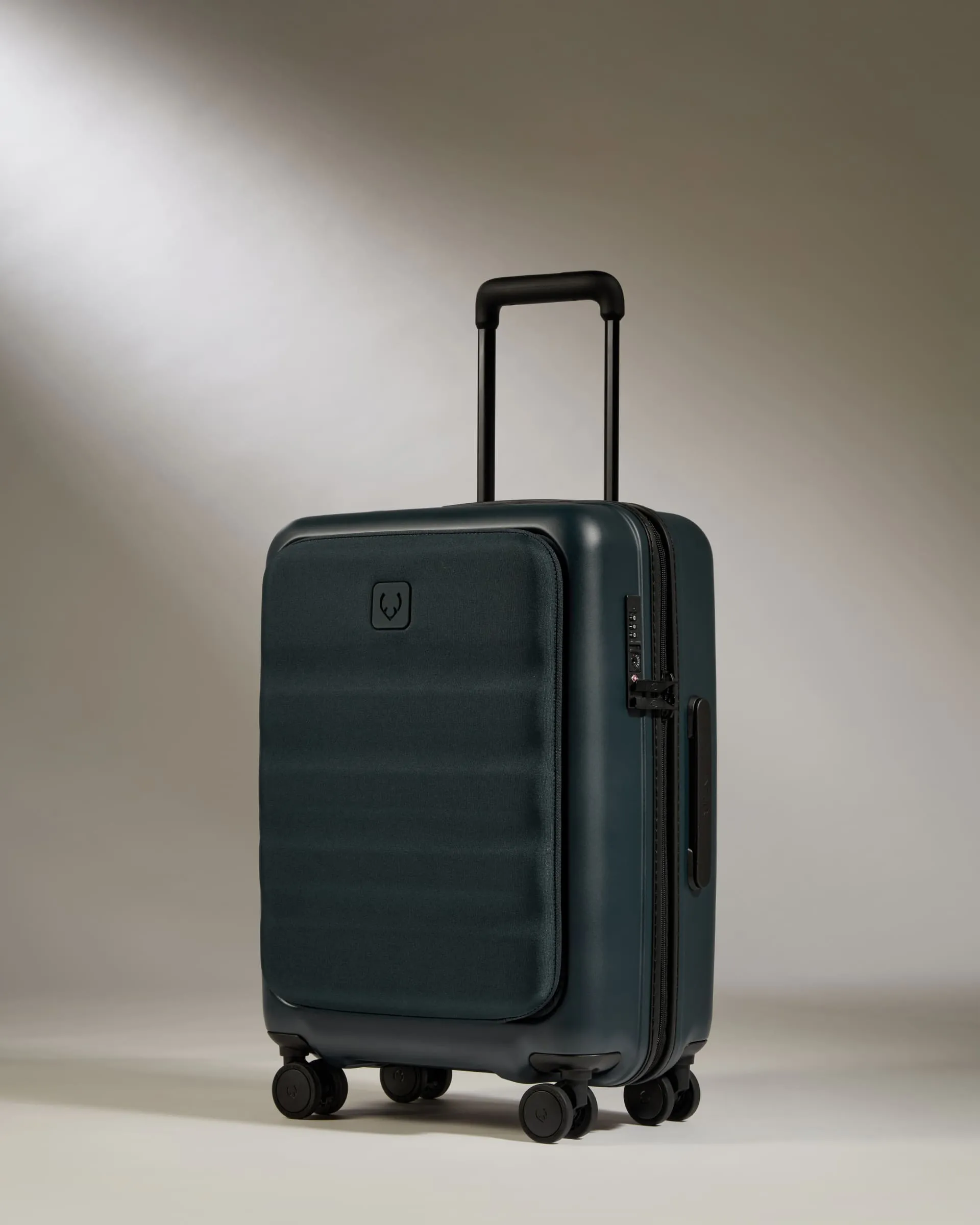 Cabin With Pocket Suitcase In Indigo Blue - Icon Stripe Special Offer Inside Flash Deal Today