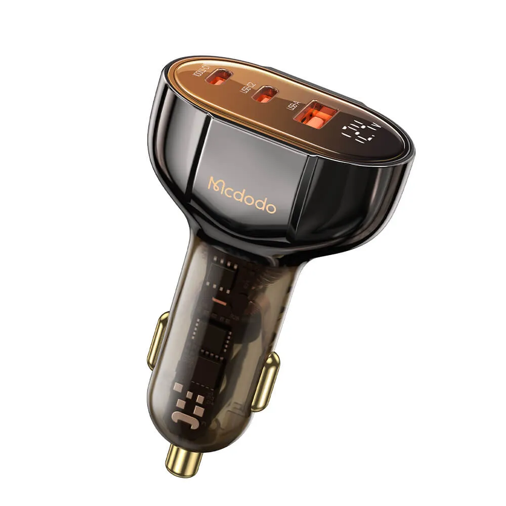 Hot Price Drop Mcdodo 100W Pd Car Charger - Prism Series(3 Ports, Digital Display)