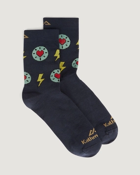Perfect Gift Sale Merinolink Federate Socks - Meteor Lightening Heart Print