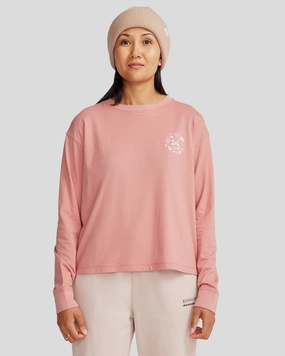Women'S Nature Icons Organic Cotton Long Sleeve T-Shirt - Light Clay MustHave Items Exclusive Deal Inside