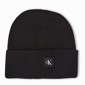 Calvin Klein Monogram Rubber Patch Beanie Bds Limited Stock Hot Deal