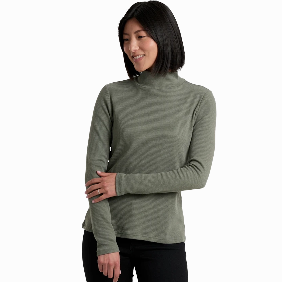 Trending Hot Deal Women'S Verona Ribbed Long Sleeve