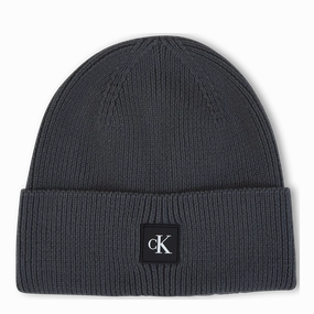 Special Offer Inside Calvin Klein Monogram Rubber Patch Beanie Prc - Industrial