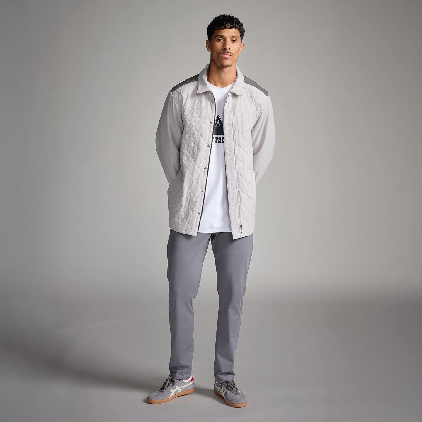 Men'S Padded Shirt Jacket Weekend Flash Offer