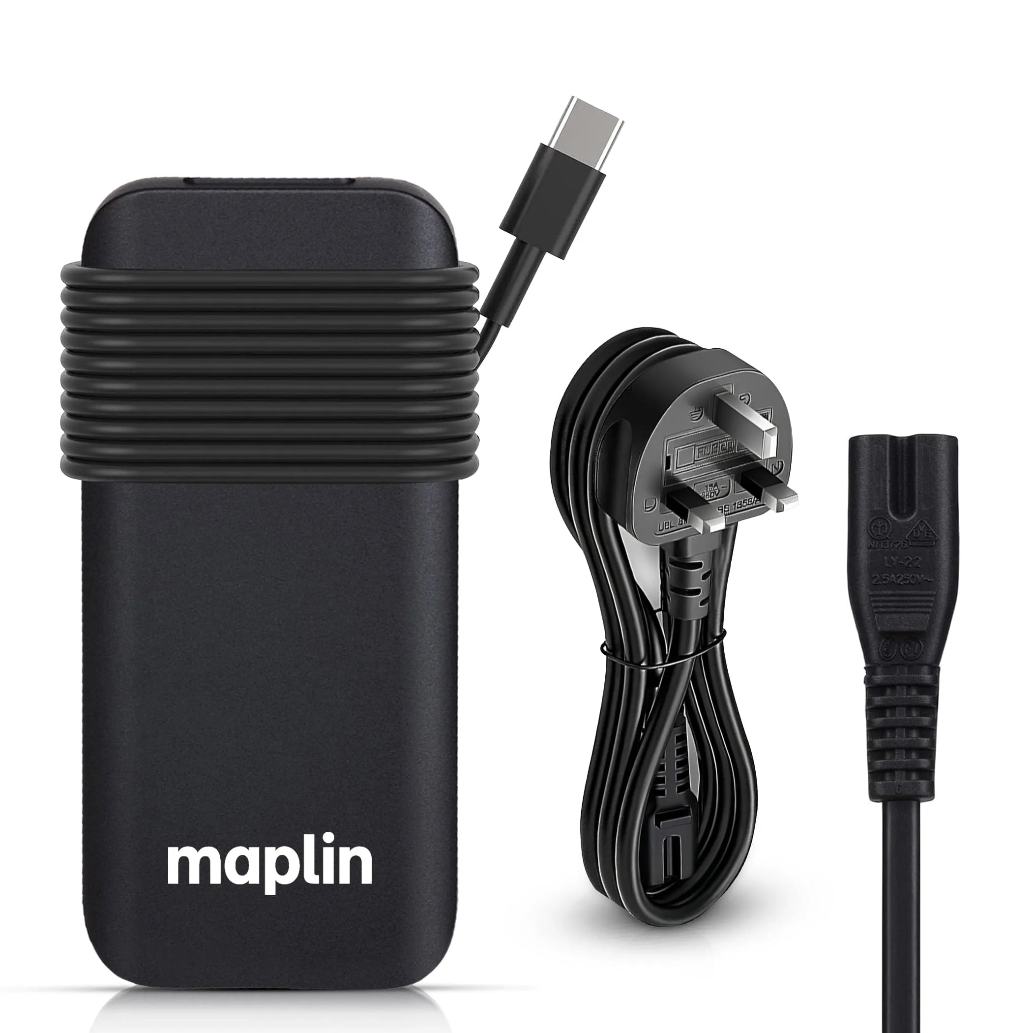 New Arrival Discount Maplin 112W Usb-C Laptop Charger Power Supply With 1X Usb-A 2.4A Pd Port