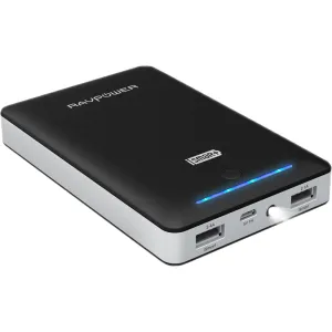 Shop Today Save Ravpower Rp-Pb19 Dual Usb Ports/Flashlight 16750Mah Powerbank