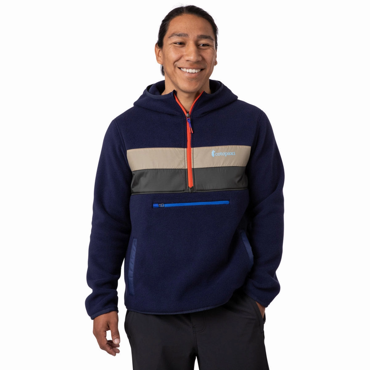 Men'S Teca Fleece Hooded Half-Zip Jacket Big Savings Alert