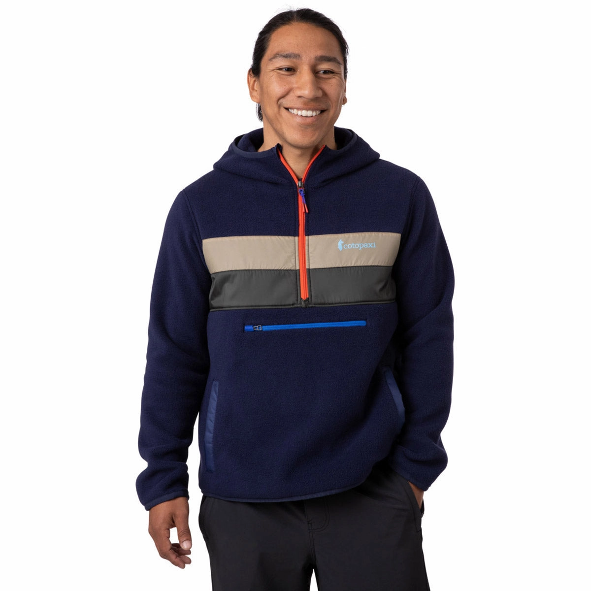 Clearance Event Men'S Teca Fleece Hooded Half-Zip Jacket