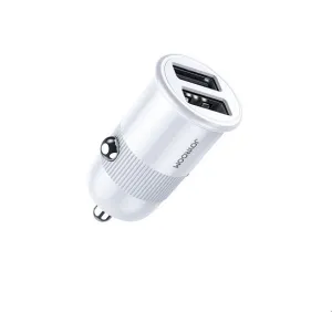 Joyroom C-A06 3.1A Mini Dual-Port Fast Charging Smart Car Charger - White Weekend Specials
