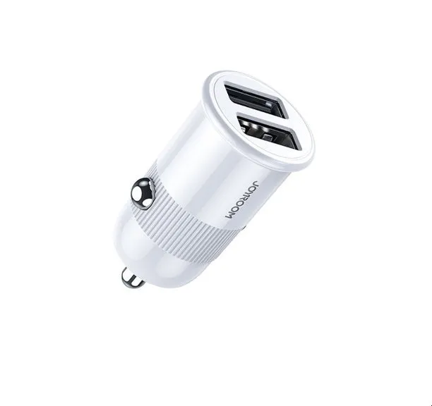 Joyroom C-A06 3.1A Mini Dual-Port Fast Charging Smart Car Charger - White Weekend Specials