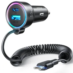 Special Deal Frenzy Exclusive Online Offer Joyroom Jr-Cl07 3-In-1 Wired Car Charger (Type-C)