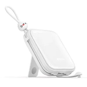 Special Occasion Discount Joyroom Jr-L008 Cutie Series Power Bank With Kickstand 10000Mah - White