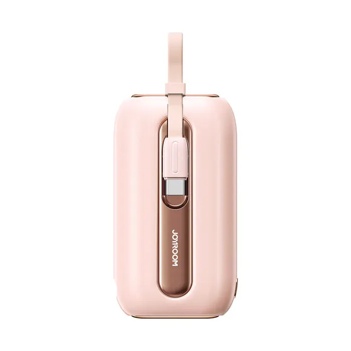 Mega Savings Now Today Only Offer Joyroom Jr-L012 Colorful Series Mini Power Bank With Dual Cables 10000Mah - Pink