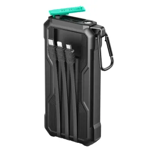 Joyroom Jr-L016 2.4A Power Bank With Three Cables 10000Mah Black Best Deal Alert Today Only Special