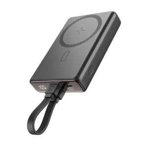 Shop Smart Deals Joyroom Jr-Pbm01 20W Magnetic Wireless Power Bank With Built-In Cable &Amp; Kickstand 10000Mah Black