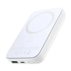 Joyroom Jr-W020 20W Mini Magnetic Wireless Power Bank 10000Mah - White Grab It Before Gone