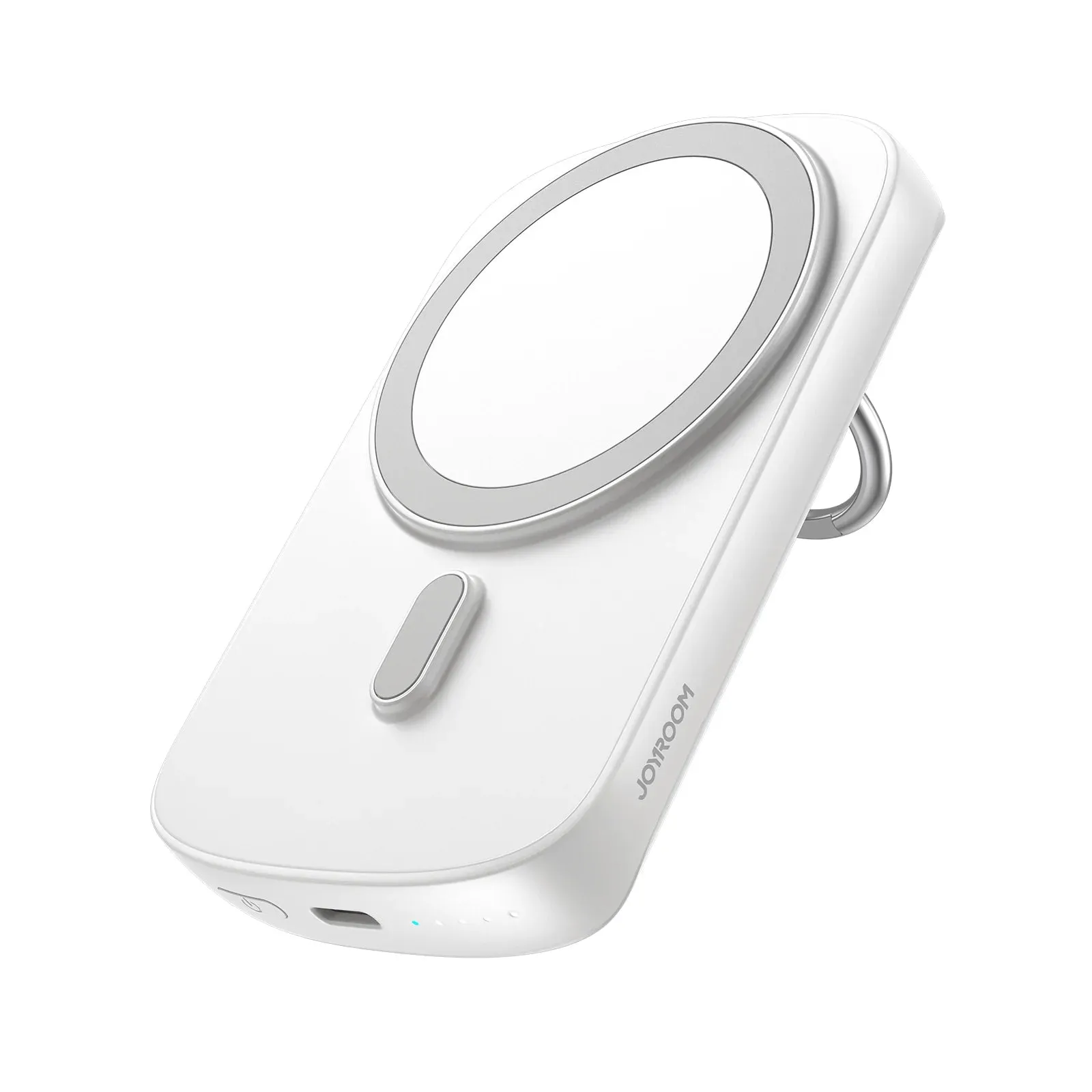 Big Price Drop Joyroom Jr-W030 20W Magnetic Wireless Power Bank With Ring Holder 6000Mah - White